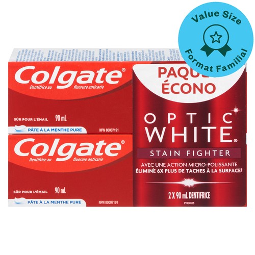 Colgate Stain Fighter Toothpaste 2 Pack 180 ml