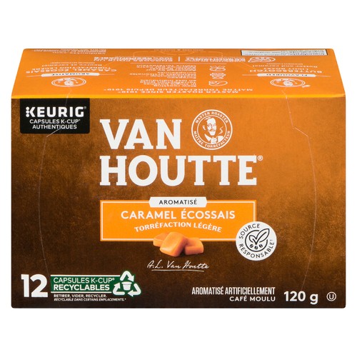 Van Houtte Ground Coffee Pods Butterscotch 12 K-Cups 120 g