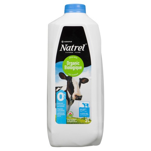 Natrel Organic Fat Free  0% Skim Milk  2 L
