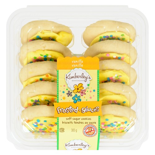 Kimberley's Bakeshoppe Spring Yellow Cookies Frosted Vanilla 383 g (frozen)