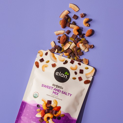 Elan Organic Snack Mix Sweet And Salty 150 g