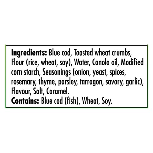 High Liner Frozen Pan Seared Savoury Herb Breaded Cod 4 Fillets 540 g