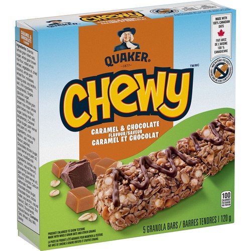 Quaker Chewy Granola Bars Caramel & Chocolate 120 g