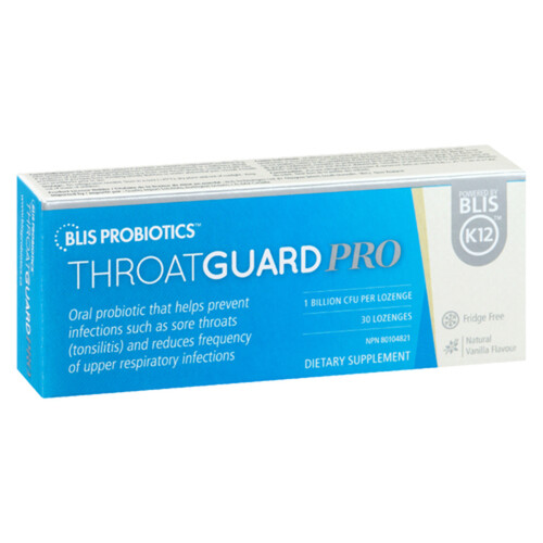 BLIS Probiotics ThroatGuard Pro Lozenges Dietary Supplement 30 Count