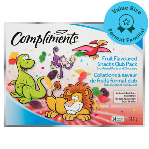 Compliments Snacks Club Pack Fruit Flavoured 612 g