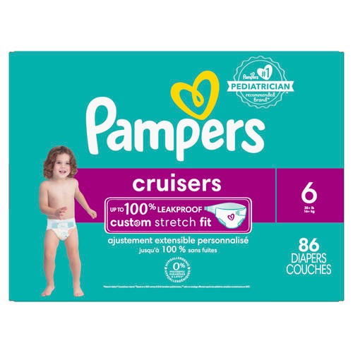 Pampers Cruisers Diapers Size 6 86 Count