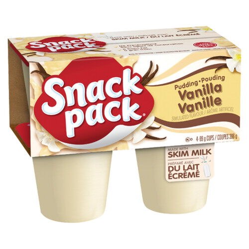 Snack Pack Gluten-Free Pudding Vanilla 4 x 99 g
