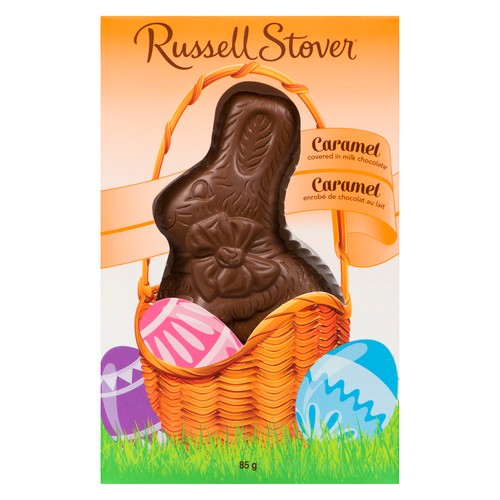 Russell Stover Flat Back Caramel Chocolate Rabbit 85 g