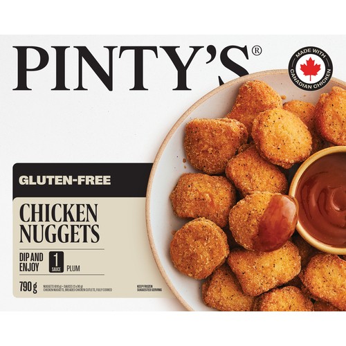 Pintys Breaded Cutlets, Fully cooked Gluten Free Chicken Nuggets 790 g