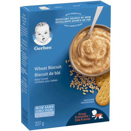 Gerber Stage 3 Baby Cereal Wheat Biscuit 227 g