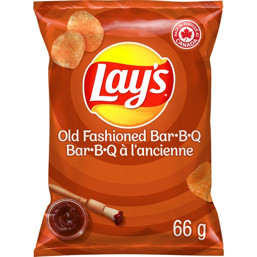 Lay's Potato Chips Old Fashioned Bar-B-Q Flavoured (small bag) 66 g
