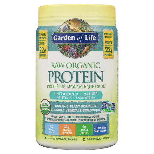 Garden of Life Organic Raw Organic Protein Unflavoured 568 g
