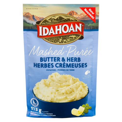 Idahoan Mashed Potatoes Butter & Herb 113 g