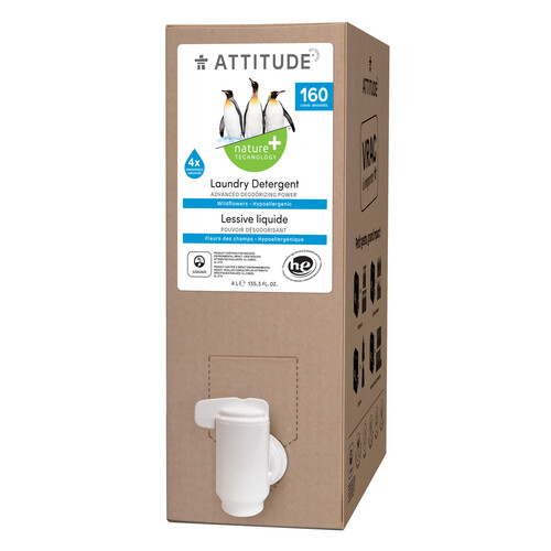 Attitude Nature+ Laundry Detergent Bulk To Go Wildflowers 4 L