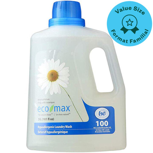 Eco Max Hypoallergenic Laundry Detergent Value Size 3 L
