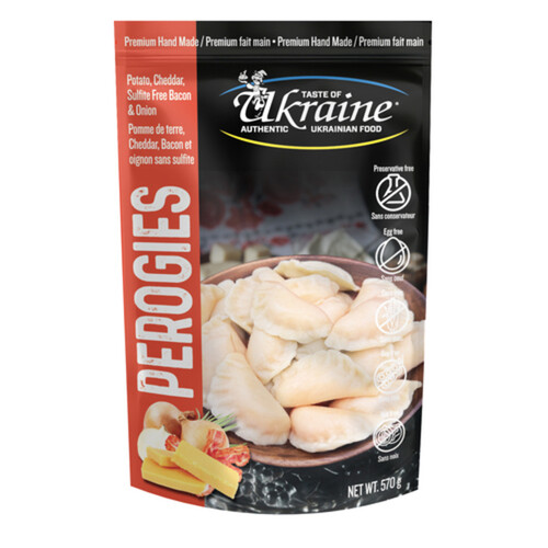 Taste Of Ukraine Potato, Bacon, Cheddar, Onion Perogies 625 g