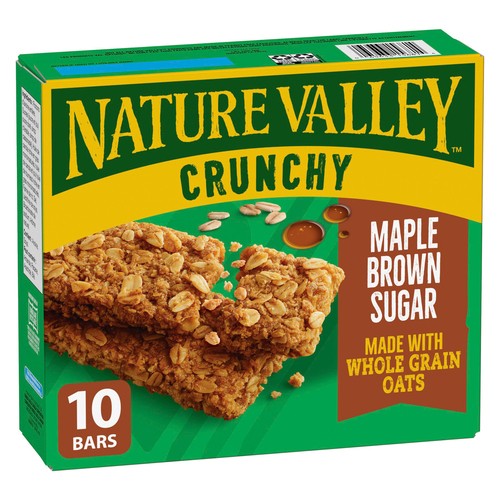 Nature Valley Crunchy Granola Bars Maple Brown Sugar 10 x 21 g