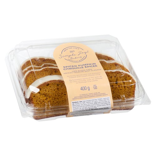 Simple Joys Bakery Iced Sliced Cake Spiced Pumpkin 400 g
