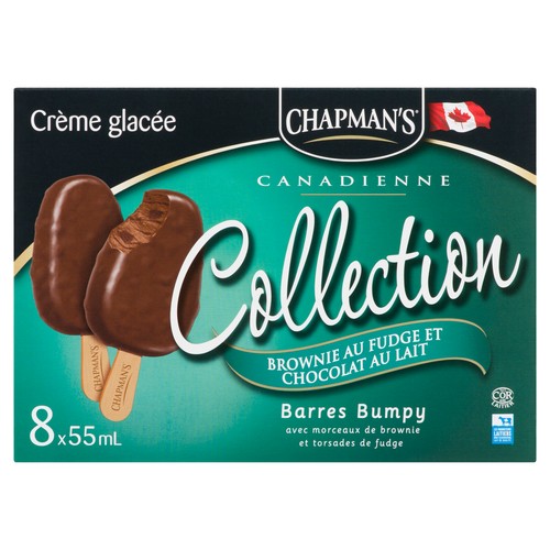 Chapman's Ice Cream Bars Chocolate Fudge Brownie 8 x 55 ml