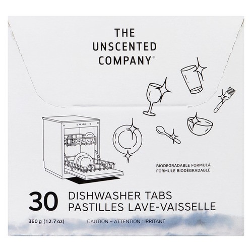 The Unscented Company Dish Tabs Box of 30 tabs