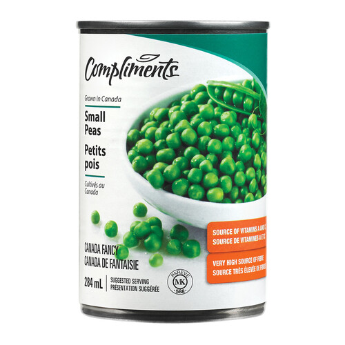 Compliments Peas Small 284 ml