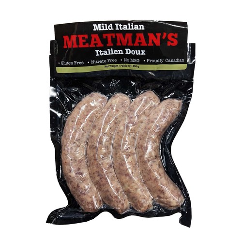 Meatman's Frozen Sausage Mild Italian 400 g