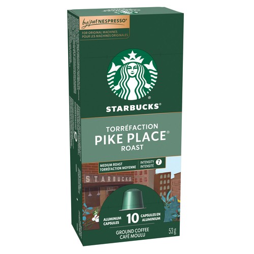 Starbucks Nespresso Coffee Pods Pike Place Roast 10 Capsules 53 g