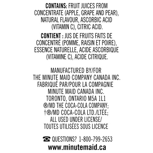 Minute Maid Juice Apple Grape 8 x 200 ml