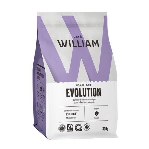 William Coffee Beans Blend Evolve Decaf Medium Roast 300 g