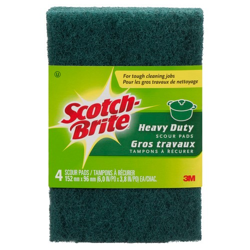 3M Scotch-Brite Heavy Duty Scouring Pads 4 Pack