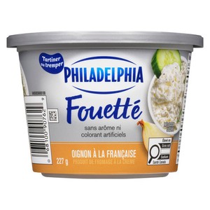 Philadelphia Produit de Fromage à la Crème Fouetté oignon à la française 227 g