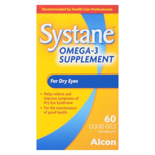 Systane Omega-3 Supplement Liquid Gels 60 Count