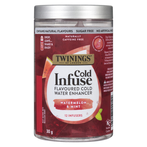 Twinings Cold Infuse Water Enhancer Watermelon & Mint 12 Infusers 