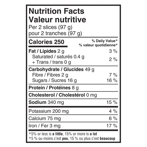Dempster's Bread Cinnamon Raisin 680 g