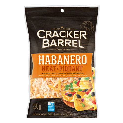 Cracker Barrel Shredded Cheese Habanero Heat 320 g