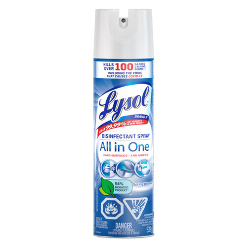 Lysol Disinfectant Spray All In One Spring Waterfall 539 g