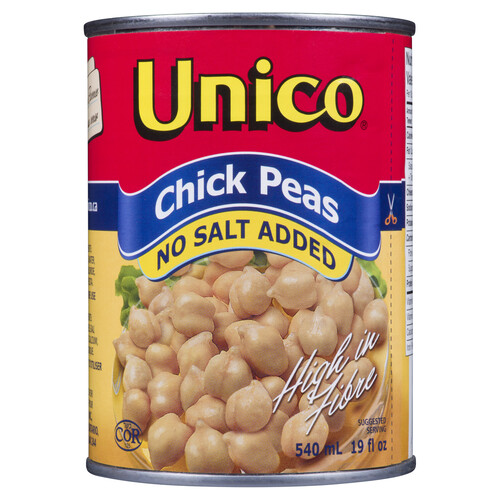 Unico Chickpeas No Salt Added 540 ml