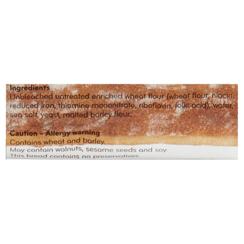 Boulart Ready-To-Bake Baguette Ciabatta 325 g (frozen)