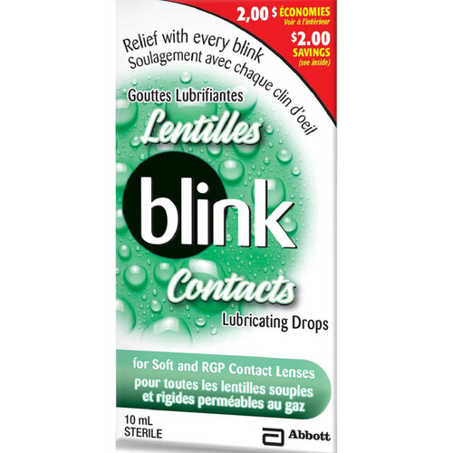 Blink Lubricating Contact Lens Eye Drops 10 ml