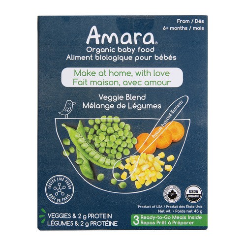 Amara Organic Baby Food Veggie Blend 45 g
