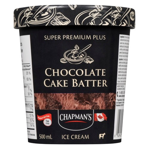 Chapman's Super Premium Plus Ice Cream Chocolate Cake Batter 500 ml