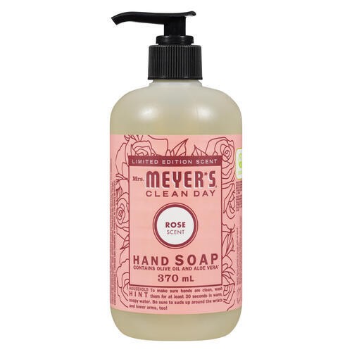 Mrs. Meyer's Clean Day Hand Soap Rose Scent Limited Edition 370 ml