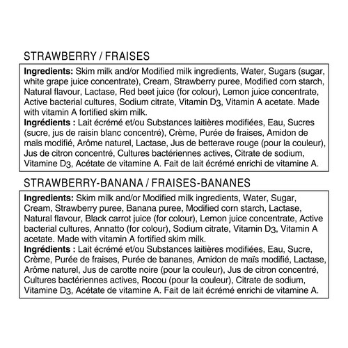 Danino Drinkable Yogurt Super Mario Strawberry-Banana/Strawberry 16 x 93 ml (bottles)