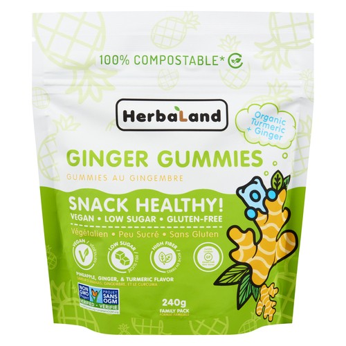 Herbaland Gluten-Free Healthy Pack Ginger Snack 240 g