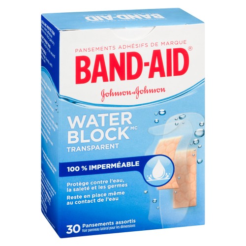 Band-Aid Clear Waterblock Bandages 30 EA