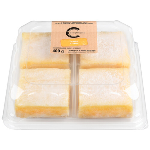 Compliments Dessert Squares Lemon 400 g (frozen)