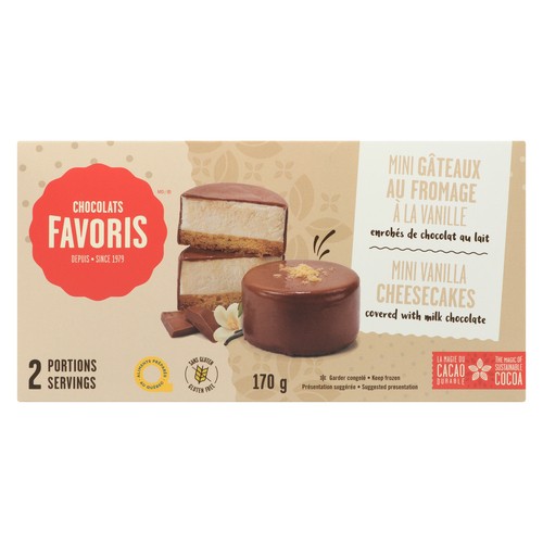 Chocolats Favoris Frozen Cheesecake Mini Vanilla 170 g