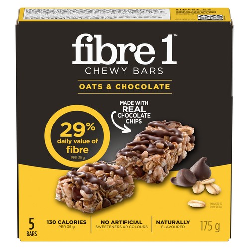 Fibre 1 Chewy Bars Oats & Chocolate 175 g