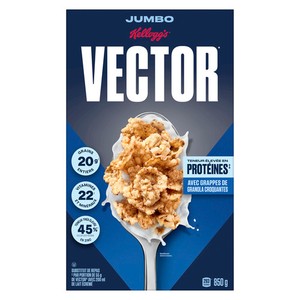 Kellogg's Vector Céréales aux flocons croquants et grappes de granola en format jumbo 850 g