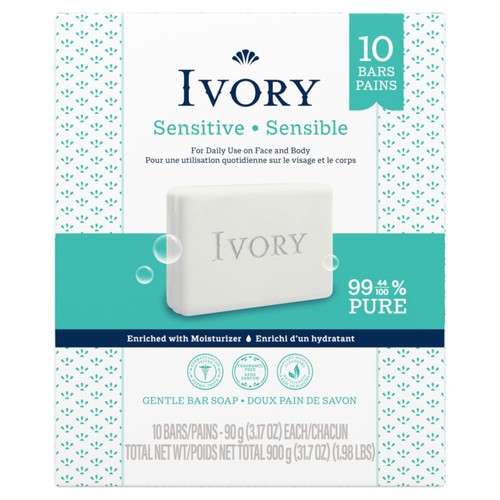 Ivory Soap Bar Sensitive 12 x 90 g